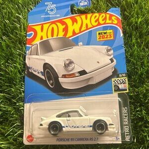 Hot Wheels Porsche 911 Carrera RS 2.7 Toy Car - White